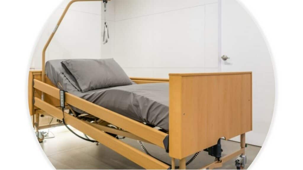 Bariatric equipment in use